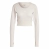 Maglia a maniche lunghe da donna Adidas Studio Lilla