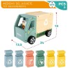 Camion della Spazzatura Woomax Giocattolo 8 Pezzi 24 x 15 x 13,5 cm (4 Unità)