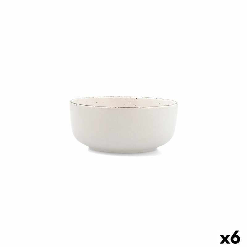 Ciotola per Aperitivi Quid Duna Beige Ceramica 15 x 15 cm (6 Unità)