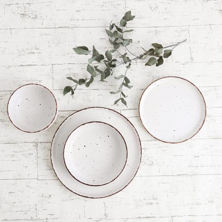 Ciotola per Aperitivi Quid Duna Beige Ceramica 15 x 15 cm (6 Unità)
