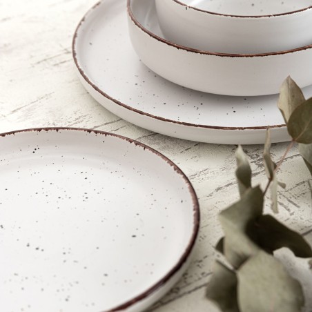 Ciotola per Aperitivi Quid Duna Beige Ceramica 15 x 15 cm (6 Unità)
