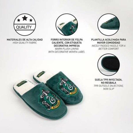 Ciabatte da casa Harry Potter Slytherin  Verde 38-39