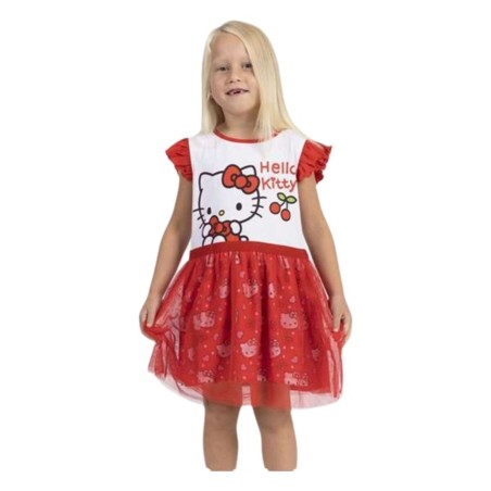 Vestito Hello Kitty Rosso