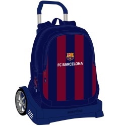 Trolley per la Scuola F.C. Barcelona 24/25 Rosso Granato Blu Marino 32 x 44 x 16 cm