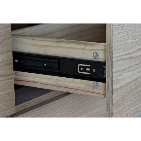 Credenza DKD Home Decor   Trasparente Marrone Chiaro Cristallo Legno MDF 160 x 45 x 80 cm