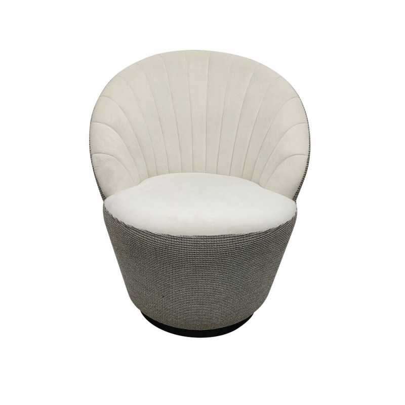 Poltrona DKD Home Decor Bianco Nero Dorato 69 x 66 x 85 cm Poltrona DKD Home Decor Bianco Nero Dorato 69 x 66 x 85 cm