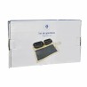 Set da Aperitivo DKD Home Decor Nero Naturale Bambù Plastica Gres Lavagna Cottage 33 x 19,7 x 3,5 cm (4 pcs)