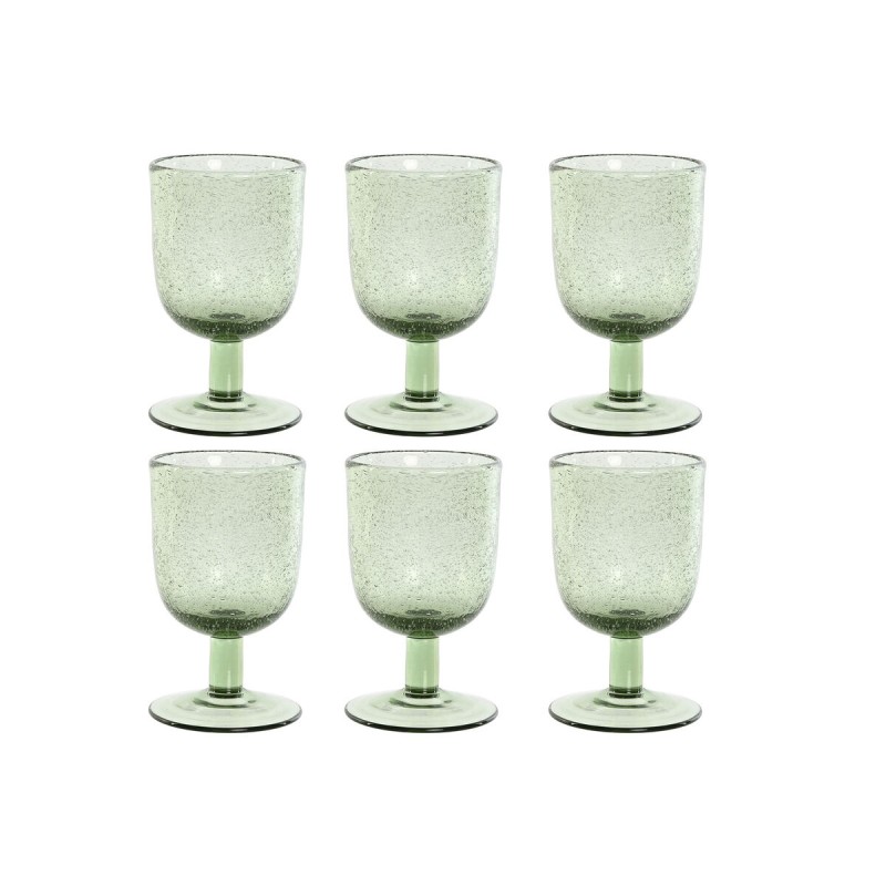 Set di Bicchieri Home ESPRIT Verde Cristallo 300 ml 8 x 8 x 14 cm (6 Unità) Set di Bicchieri Home ESPRIT Verde Cristallo 300 ml 8 x 8 x 14 cm (6 Unità)