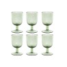 Set di Bicchieri Home ESPRIT Verde Cristallo 300 ml 8 x 8 x 14 cm (6 Unità)