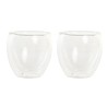 Set di Bicchieri DKD Home Decor Trasparente Cristallo Vetro Borosilicato 100 ml 2 Pezzi