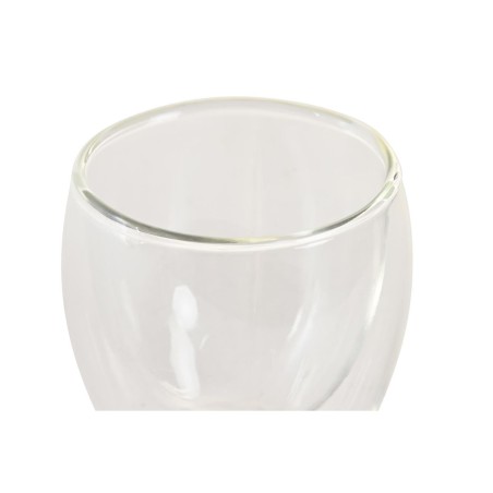 Set di Bicchieri DKD Home Decor Trasparente Cristallo Vetro Borosilicato 100 ml 2 Pezzi