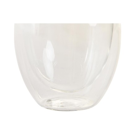 Set di Bicchieri DKD Home Decor Trasparente Cristallo Vetro Borosilicato 100 ml 2 Pezzi