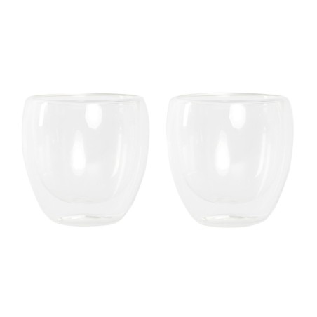 Set di Bicchieri DKD Home Decor Trasparente Cristallo Vetro Borosilicato 250 ml