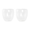 Set di Bicchieri DKD Home Decor Trasparente Cristallo Vetro Borosilicato 250 ml
