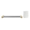 Vassoio per aperitivi DKD Home Decor Bianco Nero Gres Lavagna 33 x 10 x 5,8 cm