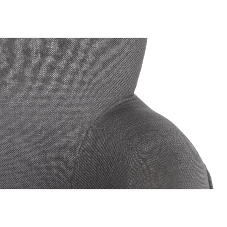 Poltrona DKD Home Decor Abete Poliestere Grigio scuro (66 x 70 x 88 cm)