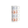 Set di Tazze da Caffè DKD Home Decor Azzurro Fucsia Metallo Dolomite 260 ml
