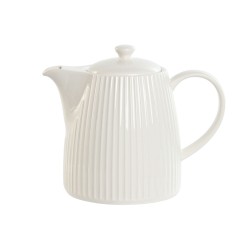 Teiera Home ESPRIT Bianco Porcellana 1 L
