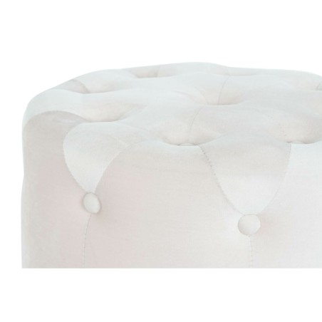 Poggiapiedi DKD Home Decor Rosa Dorato Legno MDF Velluto 60 x 60 x 54 cm (3 Unità)