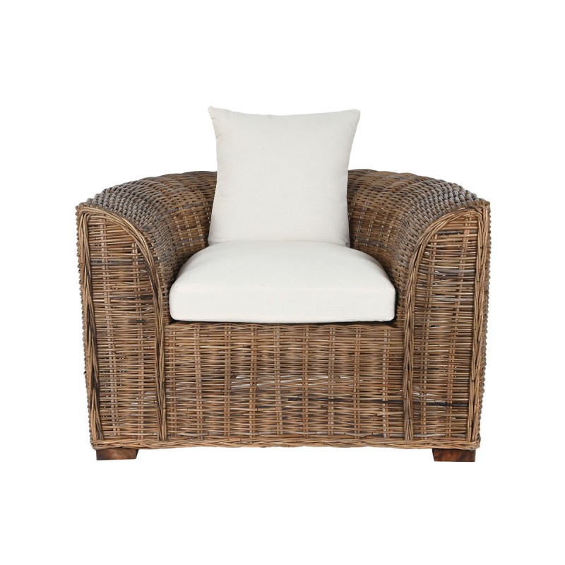 Poltrona Home ESPRIT Naturale Marrone scuro 100 x 85 x 68 cm Poltrona Home ESPRIT Naturale Marrone scuro 100 x 85 x 68 cm