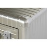 Comodino Home ESPRIT Argentato Metallo Legno MDF 46 x 39 x 63 cm