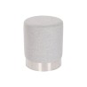 Poggiapiedi Home ESPRIT Grigio Argentato 35 x 35 x 42 cm