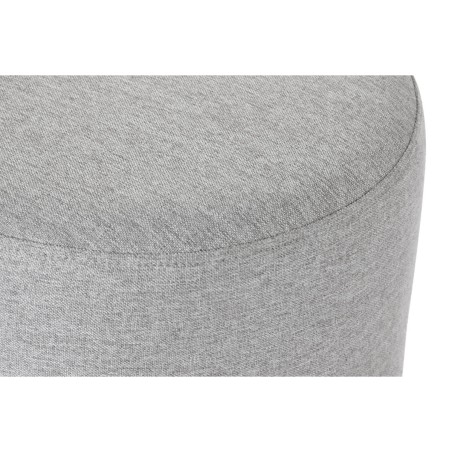 Poggiapiedi Home ESPRIT Grigio Argentato 35 x 35 x 42 cm