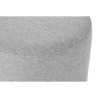 Poggiapiedi Home ESPRIT Grigio Argentato 35 x 35 x 42 cm