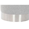 Poggiapiedi Home ESPRIT Grigio Argentato 35 x 35 x 42 cm