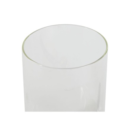 Set di 2 Barattoli Home ESPRIT Dorato Naturale Bambù Vetro Borosilicato 24 x 12 x 18,5 cm