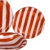 Servizio di Piatti Home ESPRIT Giallo Azzurro Rosso Gres Righe Mediterraneo 27,5 x 27,5 x 2,8 cm 18 Pezzi