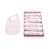 Set di Bavaglini Home ESPRIT Azzurro Rosa Cotone 19 x 29 x 3 cm (4 Unità)