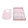 Set di Bavaglini Home ESPRIT Azzurro Rosa Cotone 19 x 29 x 3 cm (4 Unità)