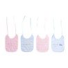 Set di Bavaglini Home ESPRIT Rosa Blu cielo Cotone 19 x 29 x 3 cm (4 Unità)