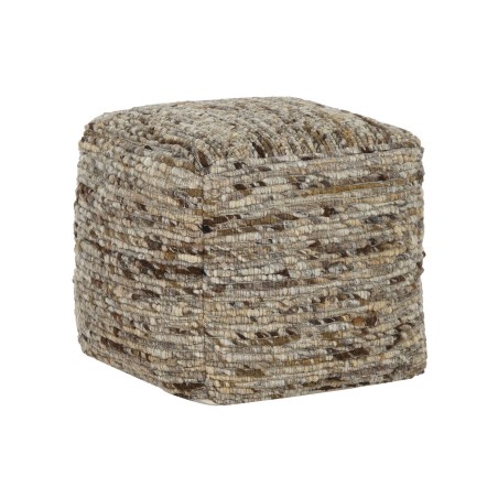 Poggiapiedi Home ESPRIT Marrone 45 x 45 x 45 cm