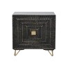 Comodino Home ESPRIT Nero Dorato 50 x 40 x 50 cm