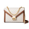 Borsa a Tracolla Michael Kors Whitney Beige 24 x 18 x 8 cm