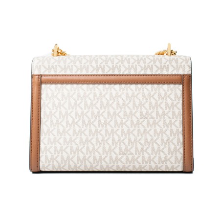 Borsa a Tracolla Michael Kors Whitney Beige 24 x 18 x 8 cm