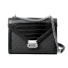 Borsa a Tracolla Michael Kors Whitney Nero 24 x 18 x 8 cm