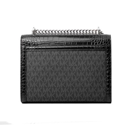 Borsa a Tracolla Michael Kors Whitney Nero 24 x 18 x 8 cm