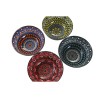 Set per Sushi DKD Home Decor Multicolore Bambù Gres Mandala Orientale 34 x 34 x 6,5 cm (12 Pezzi)