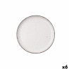 Piatto da Dolce Quid Duna Beige Ceramica 20 x 2,5 cm (6 Unità)