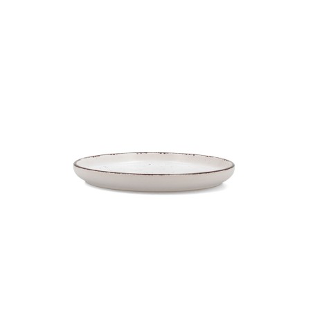 Piatto da Dolce Quid Duna Beige Ceramica 20 x 2,5 cm (6 Unità)
