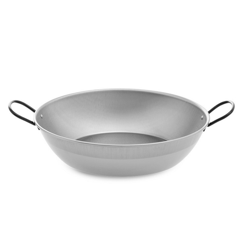 Padella Honda con Manici Vaello 450 Acciaio Lucidato Cromato (Ø 50 cm) Padella Honda con Manici Vaello 450 Acciaio Lucidato Cromato (Ø 50 cm)