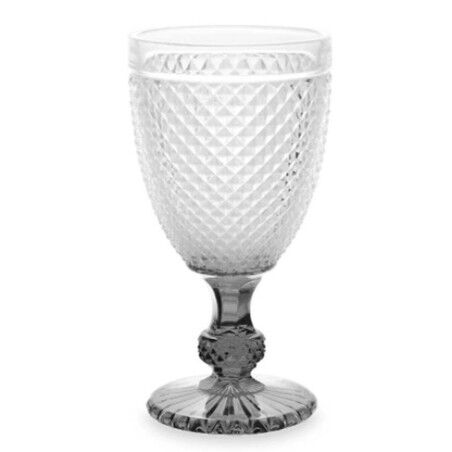 Calice Vivalto PR-00816B/BHA6 SMOKE Trasparente Antracite Vetro 256 ml Diamante (6 Unità)
