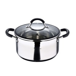 Casseruola con coperchio Masterpro foodies bgmp-1502-bk Acciaio inossidabile (5 L) 24 x 12 cm