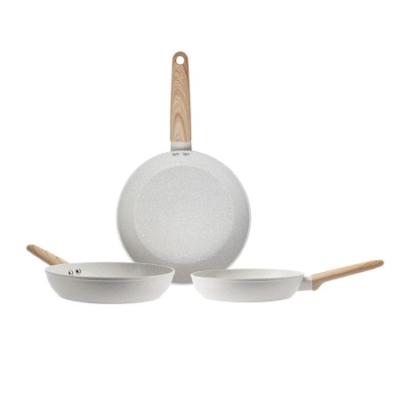 Set di padelle San Ignacio Crema Ø 18 x 4 cm Ø 22 x 5 cm Ø 26 x 5 cm 3 Pezzi
