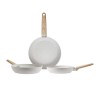 Set di padelle San Ignacio Crema Ø 18 x 4 cm Ø 22 x 5 cm Ø 26 x 5 cm 3 Pezzi