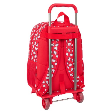 Trolley per la Scuola Hello Kitty Iconic Bianco Rosso 33 x 42 x 14 cm