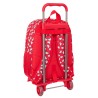 Trolley per la Scuola Hello Kitty Iconic Bianco Rosso 33 x 42 x 14 cm